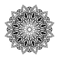 Mandalas for coloring book. Decorative round ornaments. vector