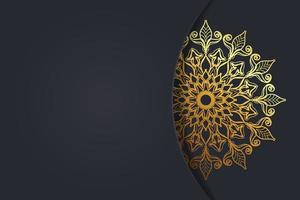 Luxurty mandala style golden pattern background. vector