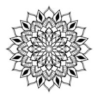 Hand drawn mandala. decoration in ethnic oriental  doodle ornament. vector