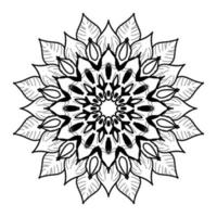 Hand drawn mandala. decoration in ethnic oriental  doodle ornament. vector