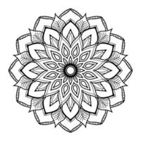 Hand drawn mandala. decoration in ethnic oriental  doodle ornament. vector