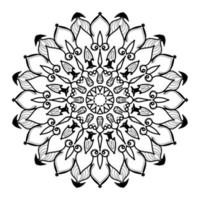 Hand drawn mandala. decoration in ethnic oriental  doodle ornament. vector