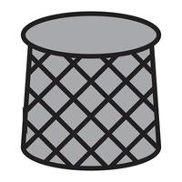 trash can icon for website symbol vector