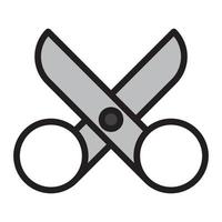 scissor icon for website, symbol vector