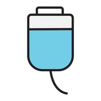 infuse bag hospital icon for website, symbol, presentation editable vector