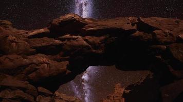 voie lactée au parc en pierre naturelle du grand canyon video