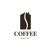 Coffee house logo template design vector