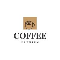 Coffee premium logo template design vector