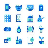 Set of Apothecaries Icons vector