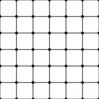 Seamless Background Grid Lines black Dots White Background vector