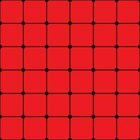 Seamless Background Grid Lines black Dots Red Background vector