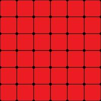 Seamless Background Grid Lines black Dots Red Background vector