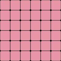 Seamless Background Grid Lines black Dots pink Background vector