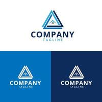 House Logo. Usable for Real Estate, Construction, Architecture and Building Logos. Flat Vector Logo Design Template Element.