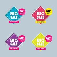 Sale Banner Template. Sale Up to 50 percent Off Creative Poster, Banner or Flyer design. vector