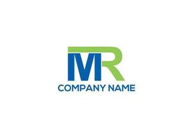 mr logo design vector template with white background