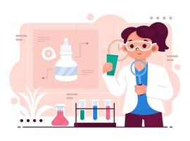 Beauty Skincare Research Concept vector