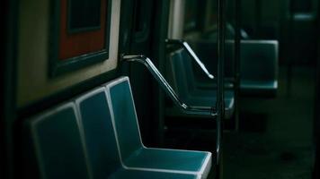 Subway wagon is empty because of the coronavirus outbreak in the city video