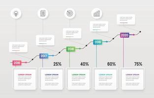 Business Timeline Infographic vector