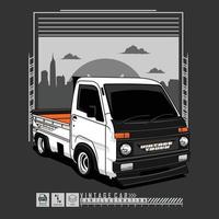 ilustración de coche con un fondo gris.eps vector