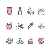 Set of Skin Care Icon vector