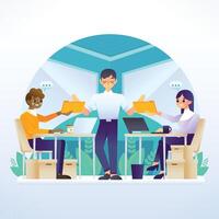 Equal Treatment At Work And In Business vector