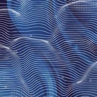 Blue Abstract Modern Wavy Lines Concept vector