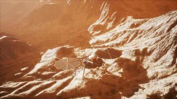 Insight Mars exploring the surface of red planet video