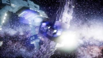 massive spaceship take position over Earth for a coming invasion Elements of this image furnished by NASA video