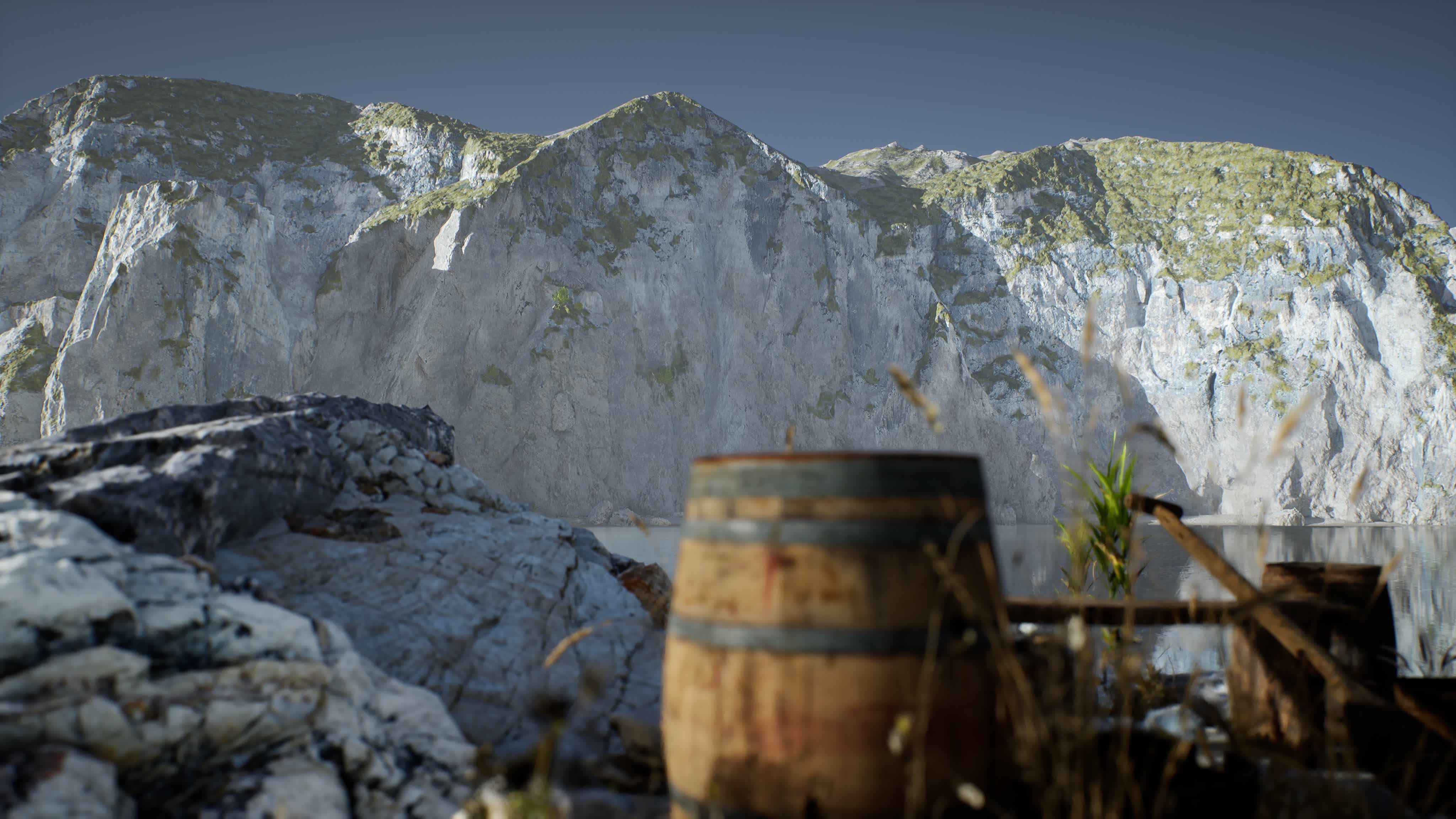 wooden barrels with sea fish at the sand beach 6124460 Stock Video at