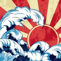 Japanese Traditional Wave vector