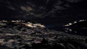 Dramatic landscape in Antarctica with storm coming video