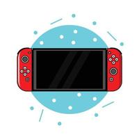 An illustration of a game console vector