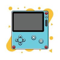 An illustration of a game console vector