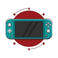 An illustration of a game console vector