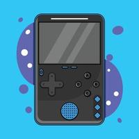 An illustration of a game console vector