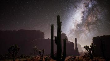 The Milky Way above the Utah desert, USA video