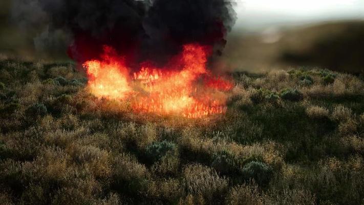 Vfx Ground Fire Stock Video Footage for Free Download