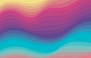 Rainbow Papercut Layers in Different Colors vector