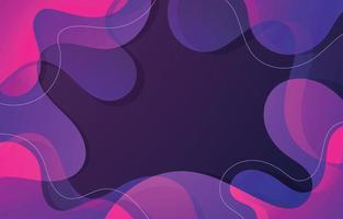 Abstract Wavy Shapes Background vector