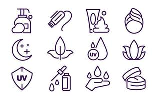 Skin Care Icon Set vector