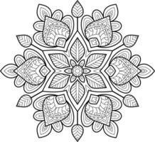 Decorative mandala designs for coloring book vector