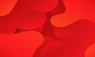 Abstract Red Fluid Wave Background vector