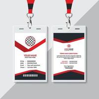 Creative ID Card Design Template vector