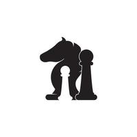 ilustración vectorial de piezas de ajedrez. vector