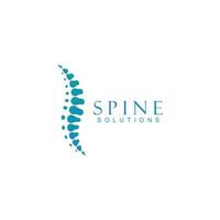 Spine diagnostics symbol logo template vector illustration design