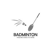 Badminton Logo vector icon illustration design template.Badminton Shuttlecock icon logo.Badminton sport logo template vector. Sport club logo concept