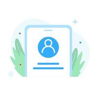 Create account concept illustration flat design vector eps10. modern graphic element for landing page, empty state ui, infographic, icon