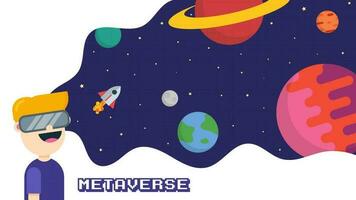 Vector of Vision of Metaverse. Perfect for metaverse design, metaverse template, etc.