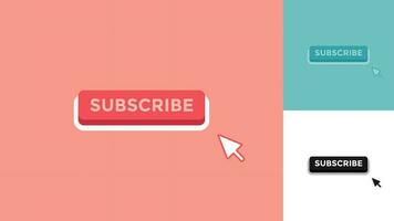 Vector of Subscribe Button. Perfect for video content, additional element, etc.